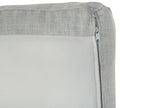 Corner Sofa KIRUNA Fabric Light Grey 4 Seater Right Hand
