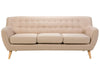 3 Seater Fabric Sofa Beige