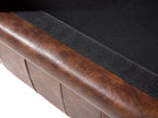 3 Seater Sofa Faux Leather Golden Brown CHESTERFIELD