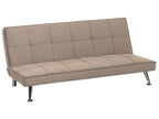 Sofa Bed HASLE Fabric Sand Beige 3 Seater
