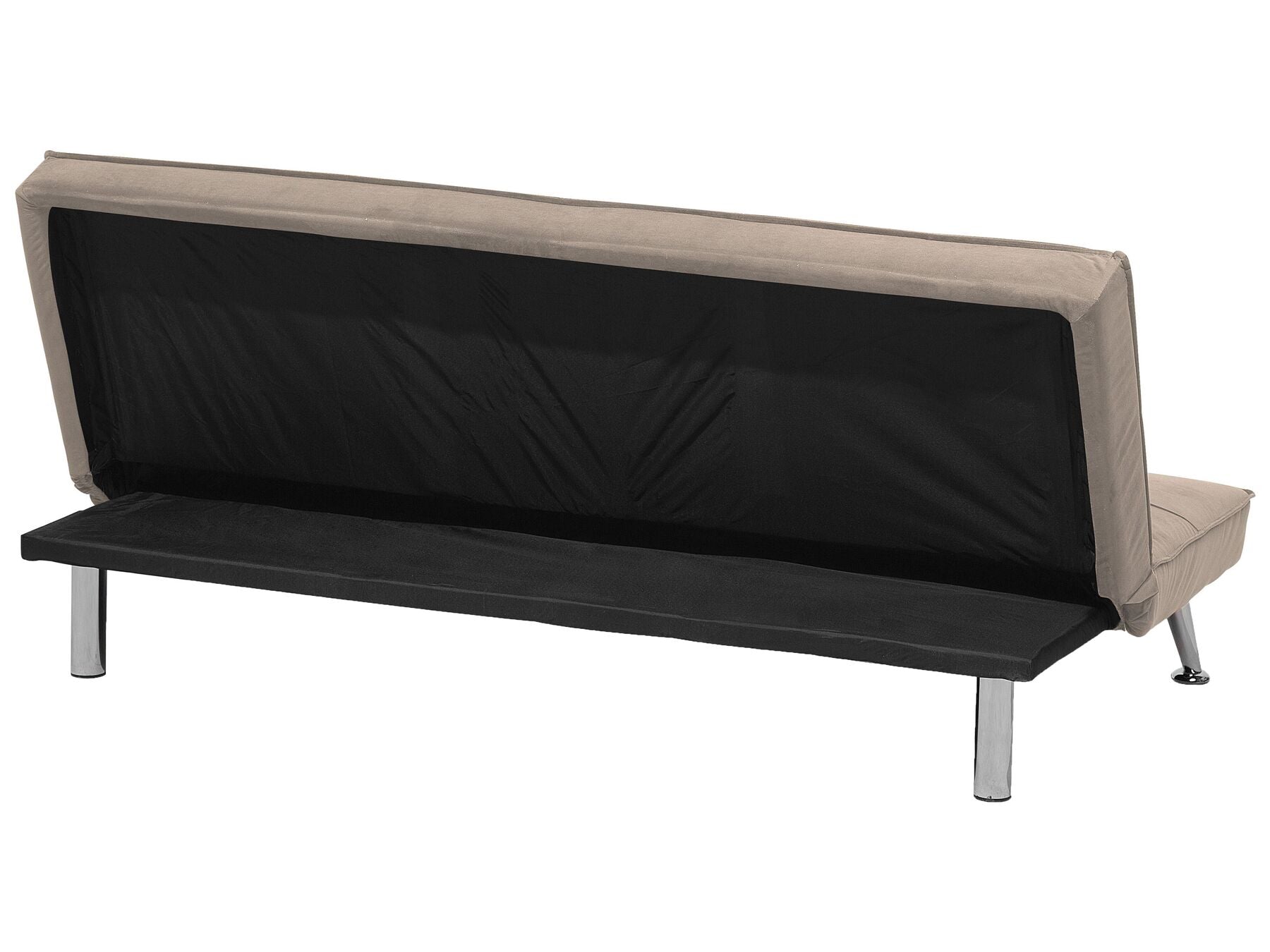 Sofa Bed HASLE Fabric Sand Beige 3 Seater
