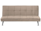 Sofa Bed HASLE Fabric Sand Beige 3 Seater