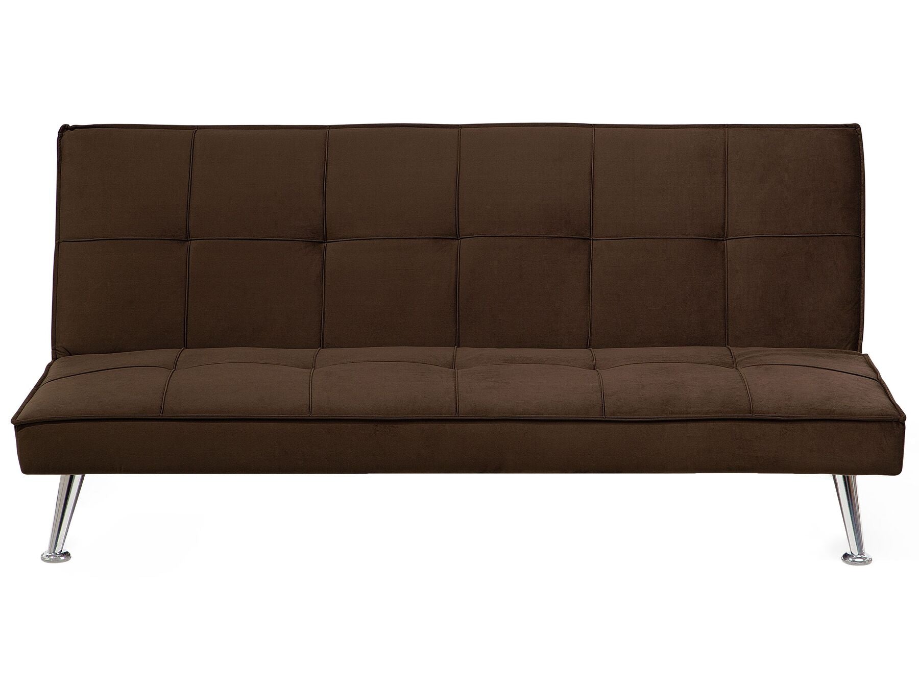 Sofa Bed HASLE Fabric Brown 3 Seater