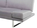 Fabric Sofa Bed Light Grey YORK
