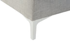 Corner Sofa KIRUNA Fabric Light Grey 4 Seater Right Hand
