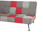 Sofa Bed OLSKER Velvet Light Grey 3 Seater