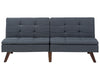 Sofa Bed Fabric Dark Grey 3 Seater