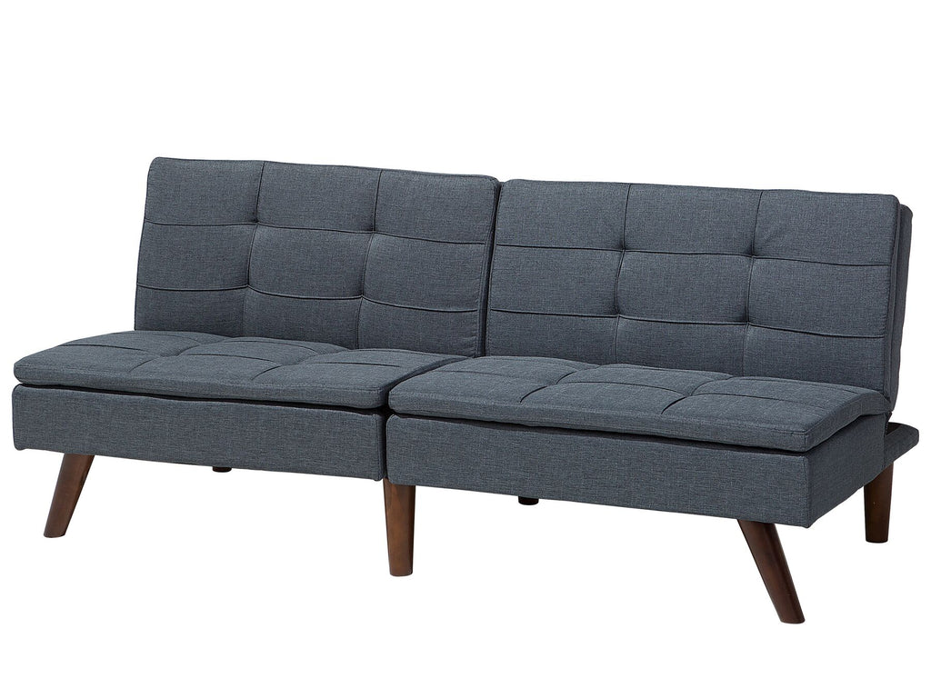 Sofa Bed RONNE Fabric Dark Grey 3 Seater