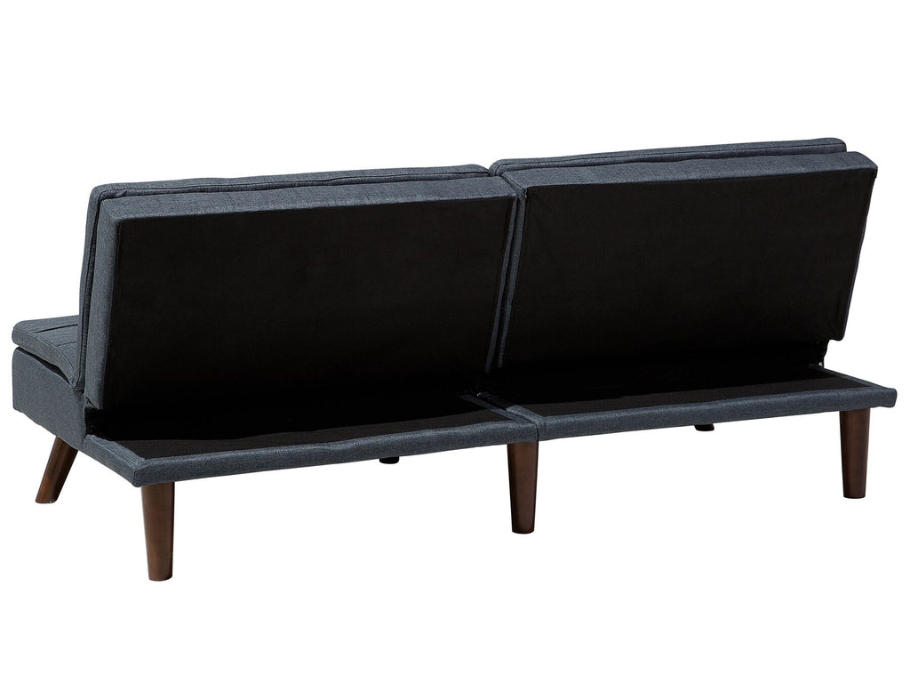 Sofa Bed RONNE Fabric Dark Grey 3 Seater