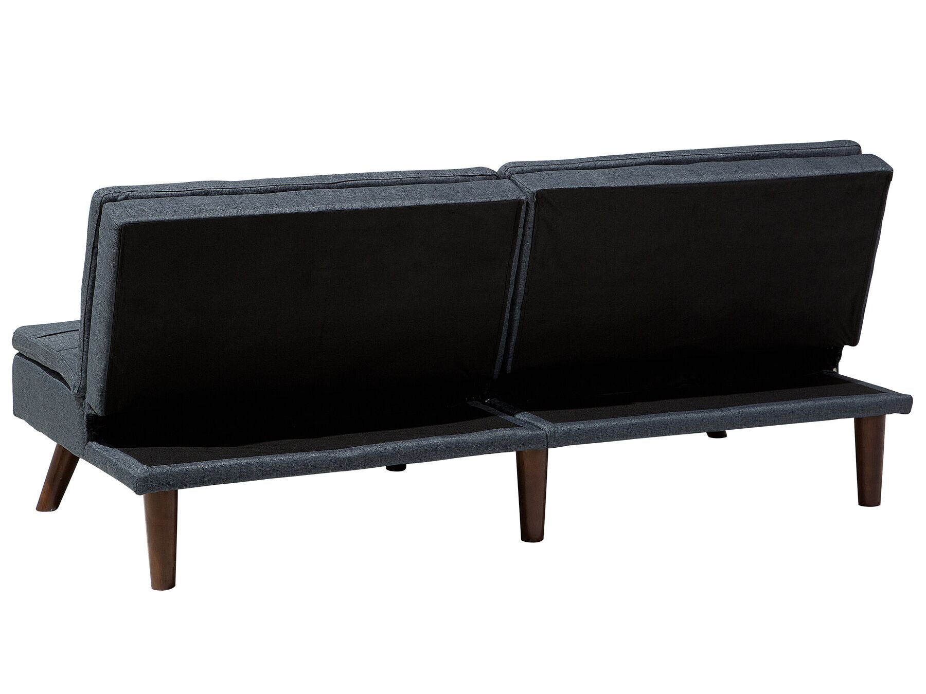 Sofa Bed RONNE Fabric Dark Grey 3 Seater