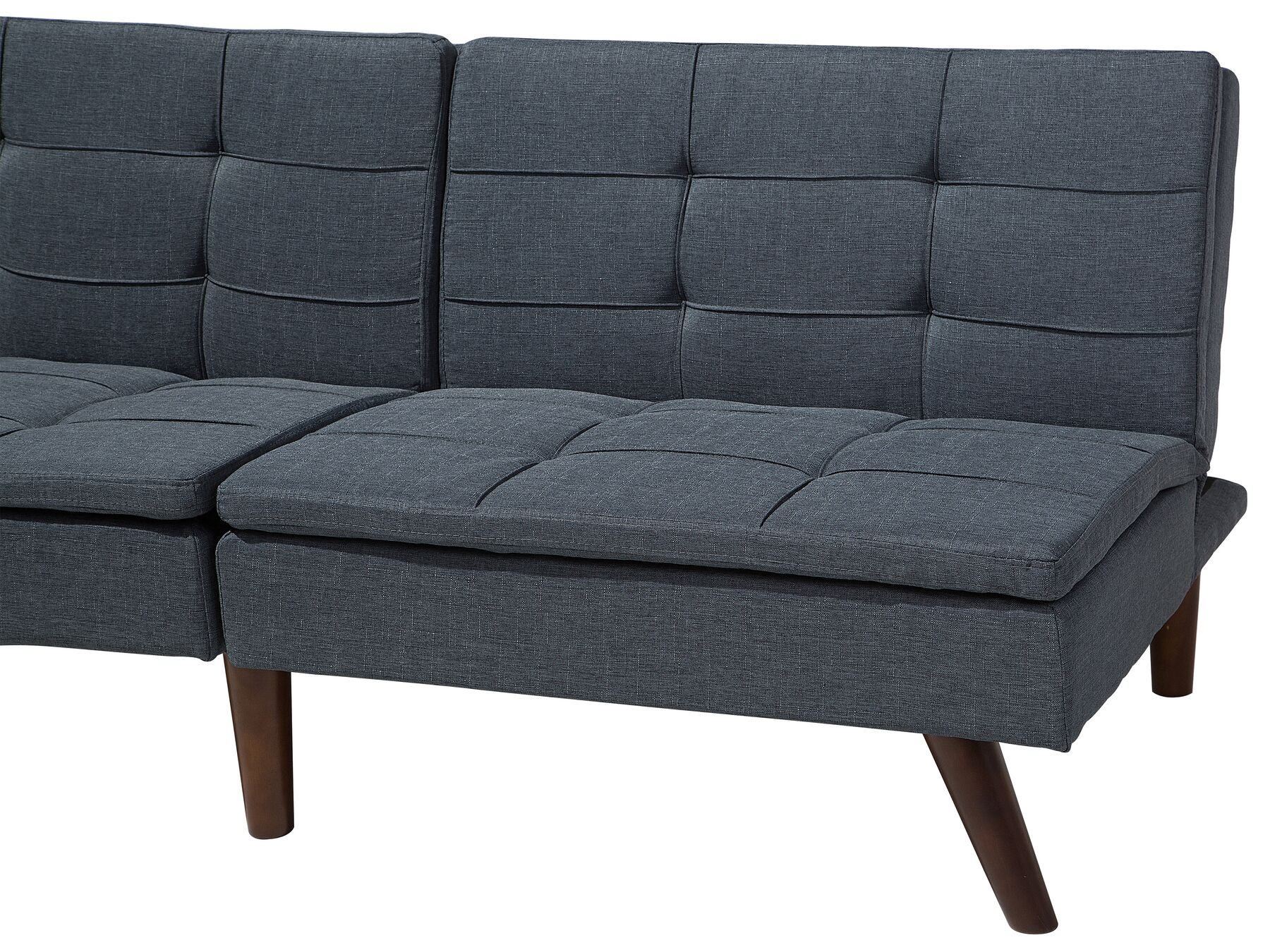 Sofa Bed RONNE Fabric Dark Grey 3 Seater