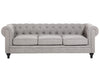 3 Seater Fabric Sofa Light Grey