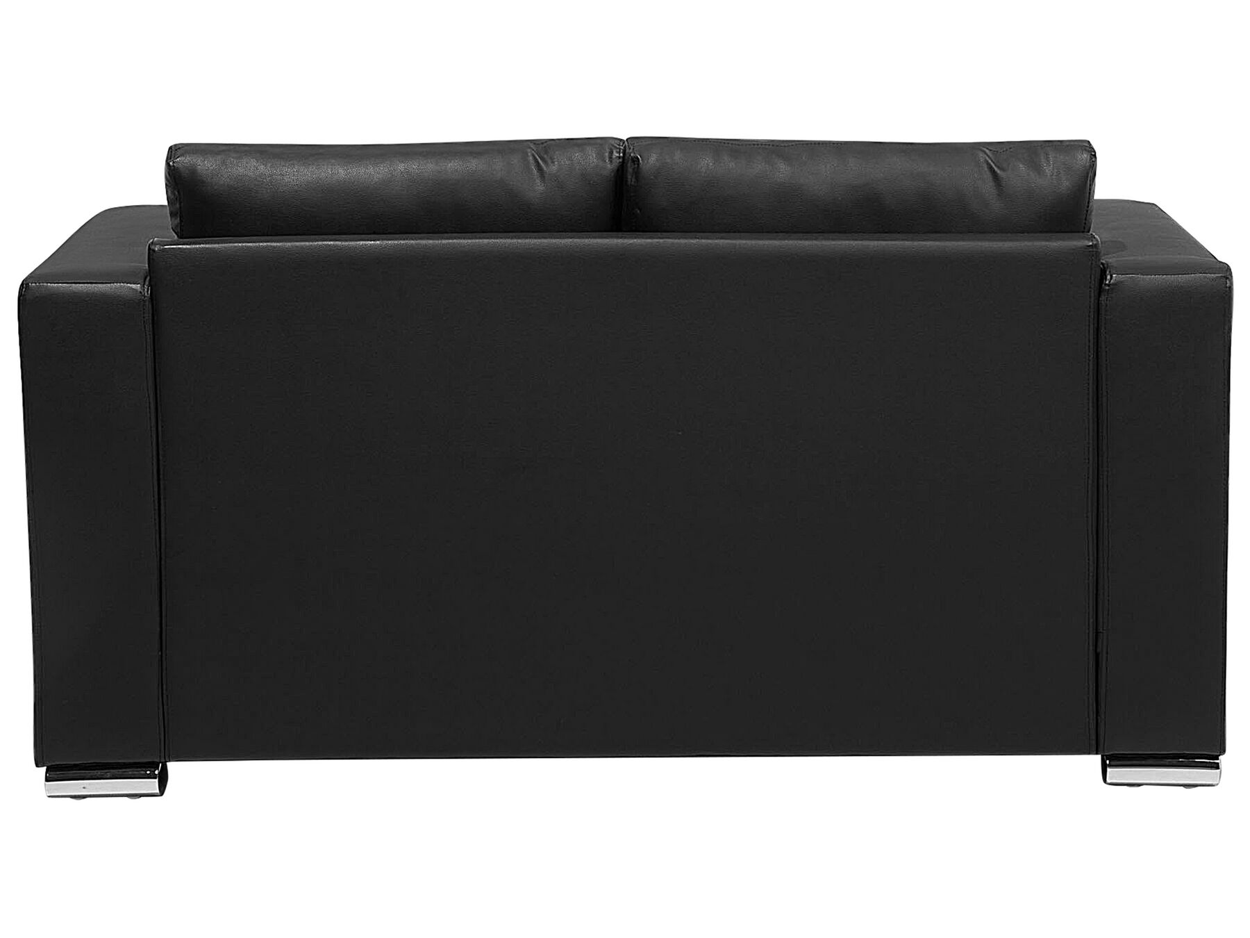 2 Seater Leather Sofa Black HELSINKI