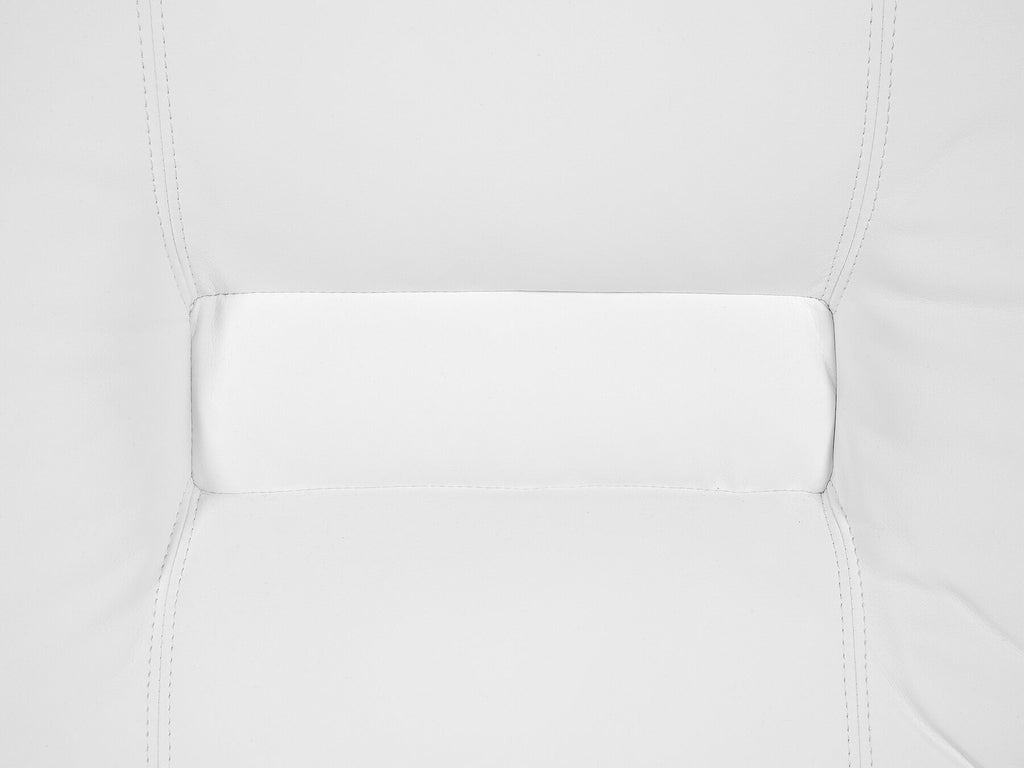 2 Seater Faux Leather Manual Recliner Sofa White BERGEN