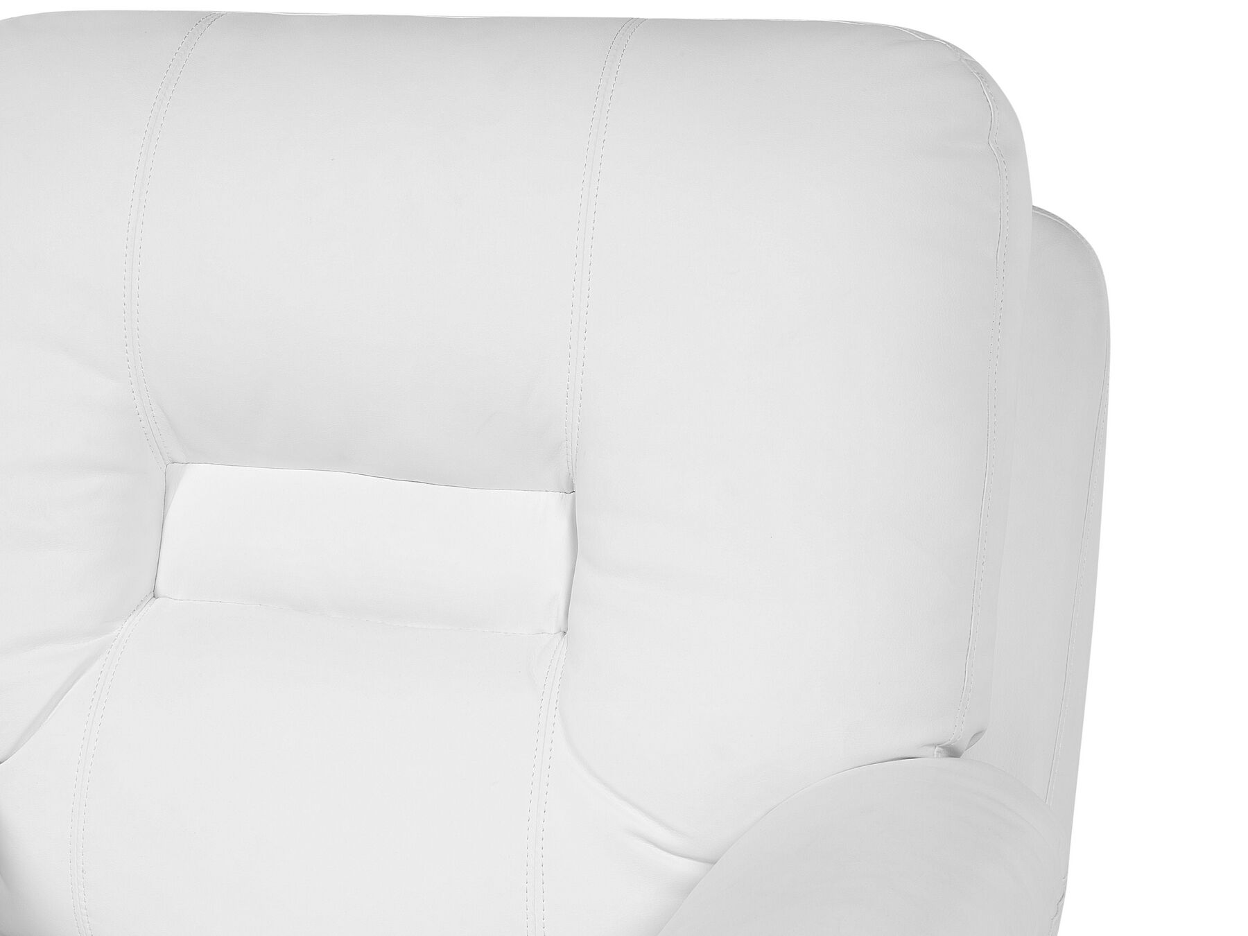 2 Seater Faux Leather Manual Recliner Sofa White BERGEN