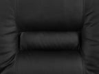 3 Seater Faux Leather Manual Recliner Sofa Black BERGEN