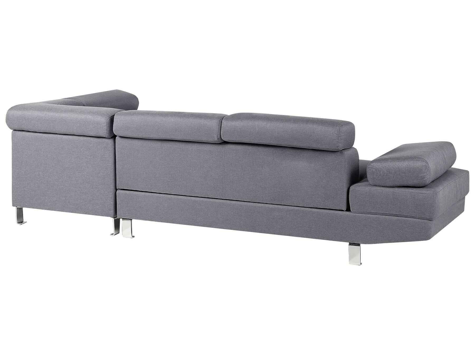 Corner Sofa NORREA Fabric Grey 5 Seater Left Hand