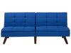 Sofa Bed Fabric Navy Blue 3 Seater