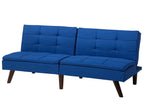 Sofa Bed RONNE Fabric Navy Blue 3 Seater