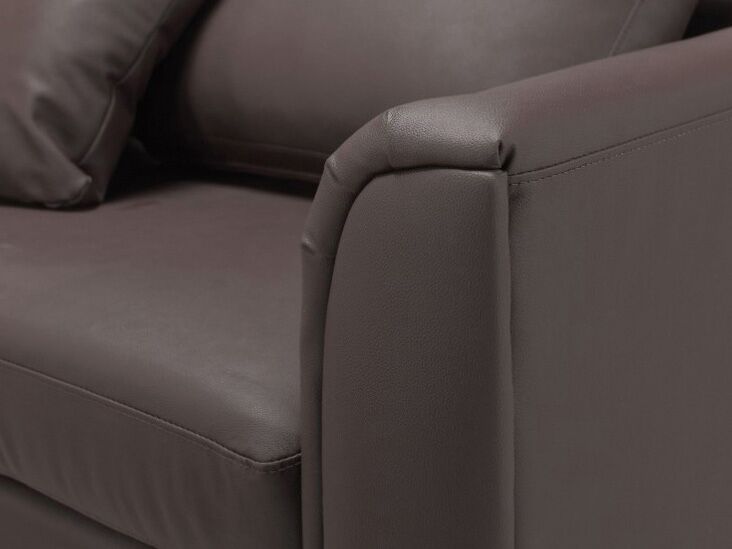Corner Sofa OSLO Leather Brown 4 Seater Right Hand