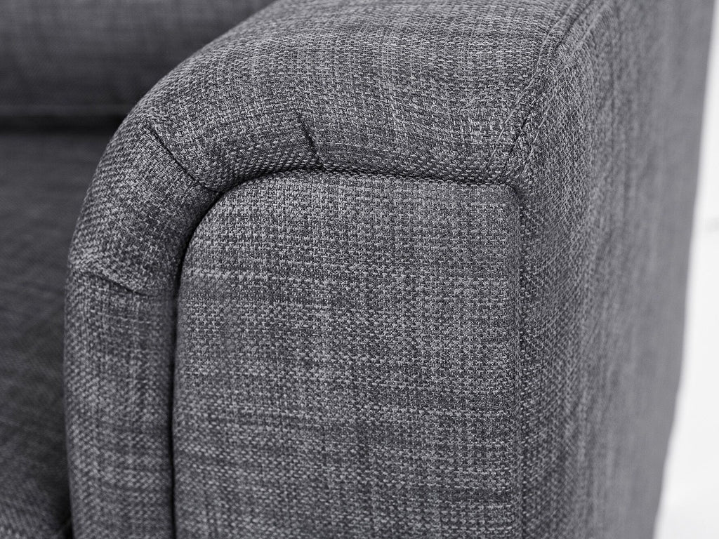 Corner Sofa OSLO Fabric Dark Grey 4 Seater Left Hand