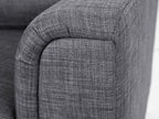 Corner Sofa OSLO Fabric Dark Grey 4 Seater Left Hand
