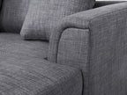 Corner Sofa OSLO Fabric Dark Grey 4 Seater Left Hand
