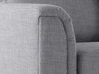 Corner Sofa OSLO Fabric Light Grey 4 Seater Left Hand
