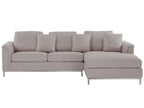 Corner Sofa OSLO Fabric Beige 4 Seater Left Hand