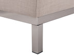 Corner Sofa OSLO Fabric Beige 4 Seater Left Hand