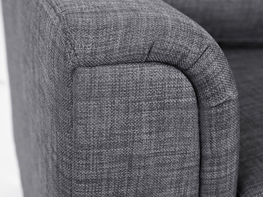 Corner Sofa OSLO Fabric Dark Grey 4 Seater Right Hand