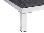 Corner Sofa OSLO Fabric Dark Grey 4 Seater Right Hand
