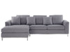 Corner Sofa Fabric Light Grey 4 Seater Right Hand