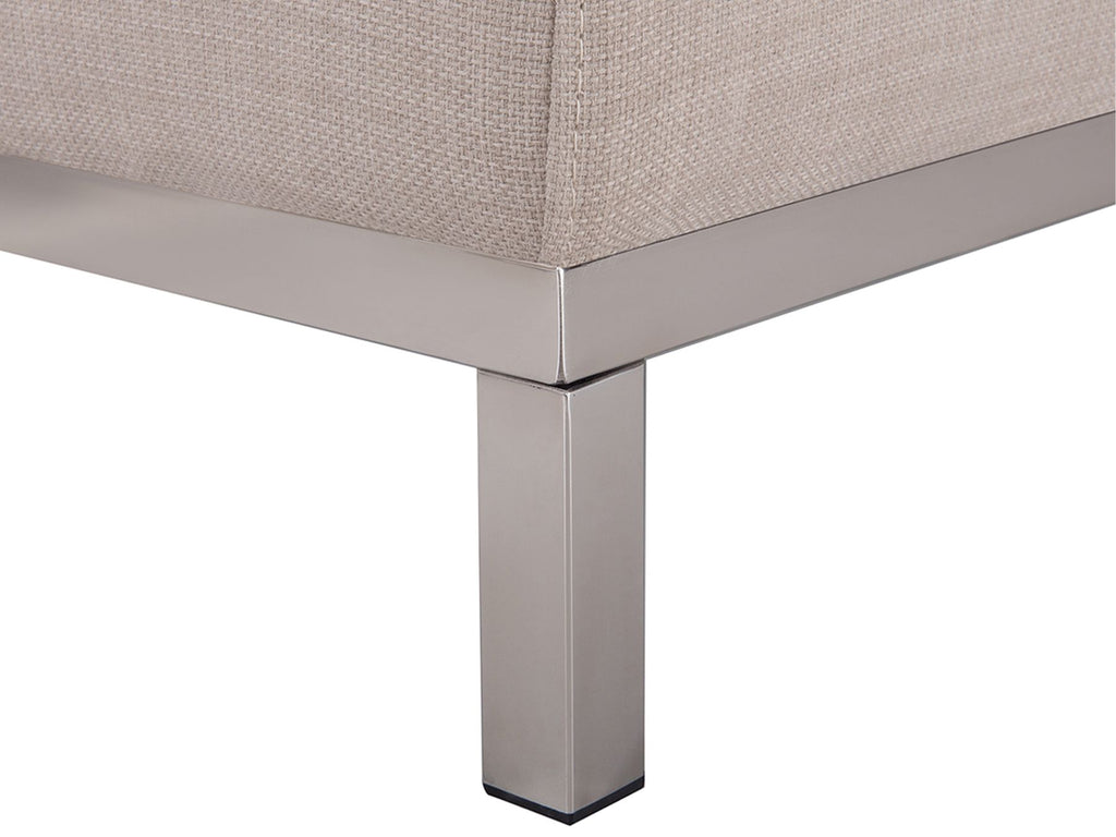 Corner Sofa OSLO Fabric Light Beige 4 Seater Right Hand