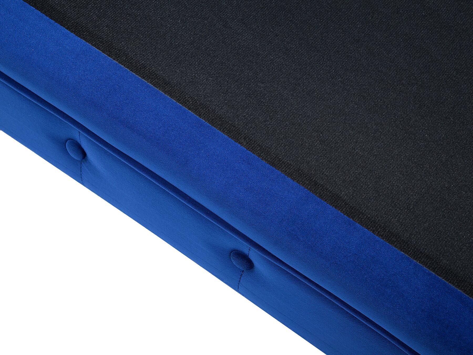 3 Seater Velvet Fabric Sofa Navy Blue CHESTERFIELD