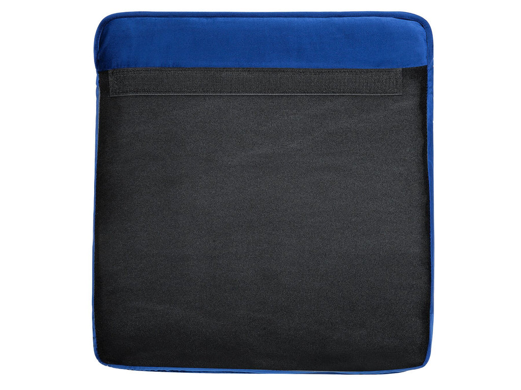 3 Seater Velvet Fabric Sofa Navy Blue CHESTERFIELD