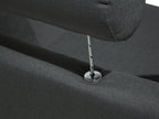 7 Seater Curved Fabric Modular Sofa Grey ROTUNDE