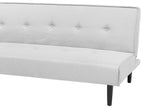Sofa Bed VISBY Fabric Light Grey 3 Seater