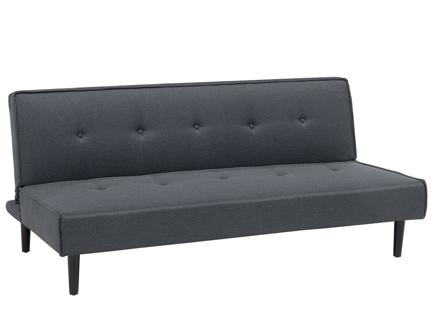 Sofa Bed VISBY Fabric Dark Grey 3 Seater