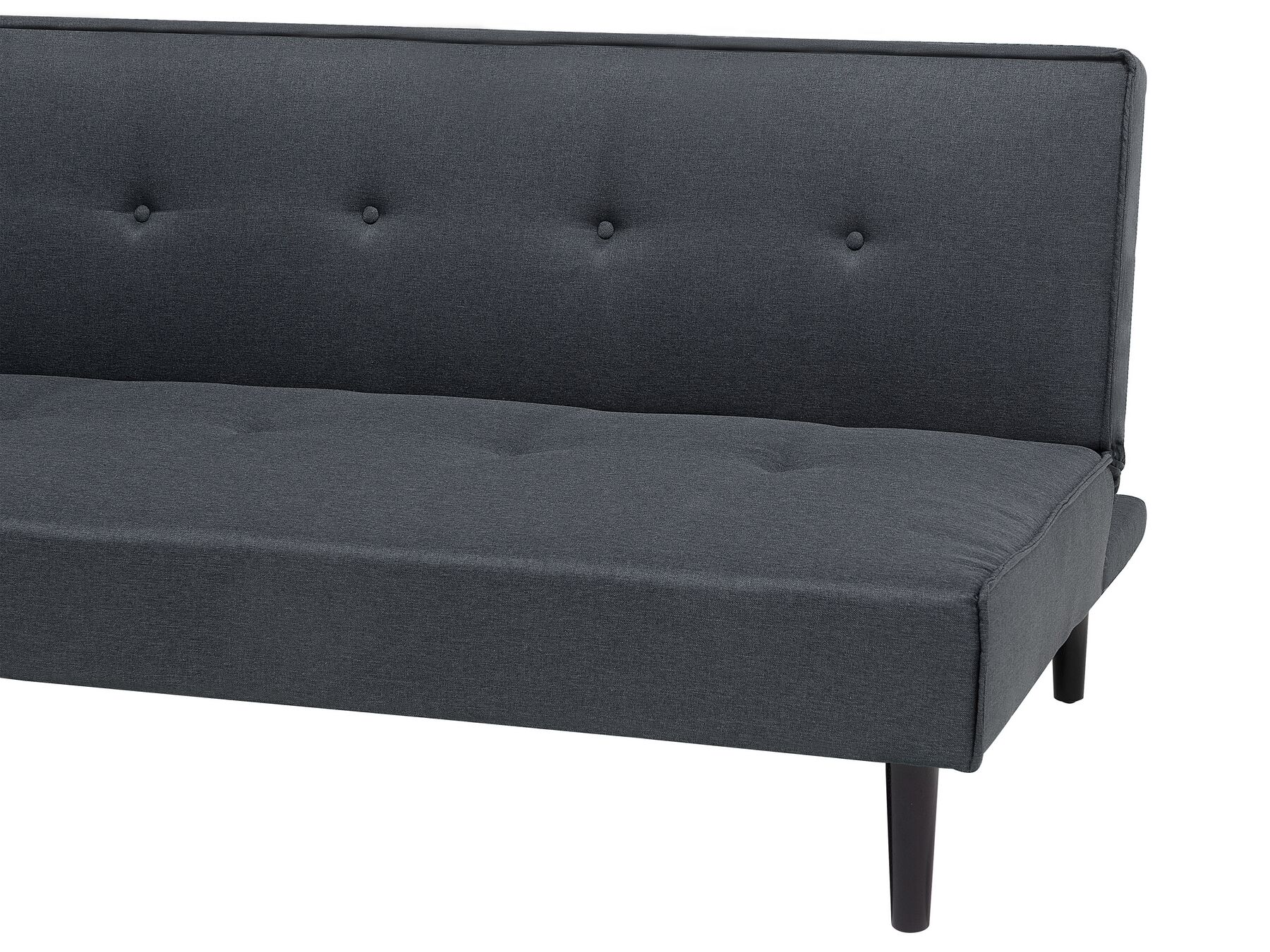 Sofa Bed VISBY Fabric Dark Grey 3 Seater