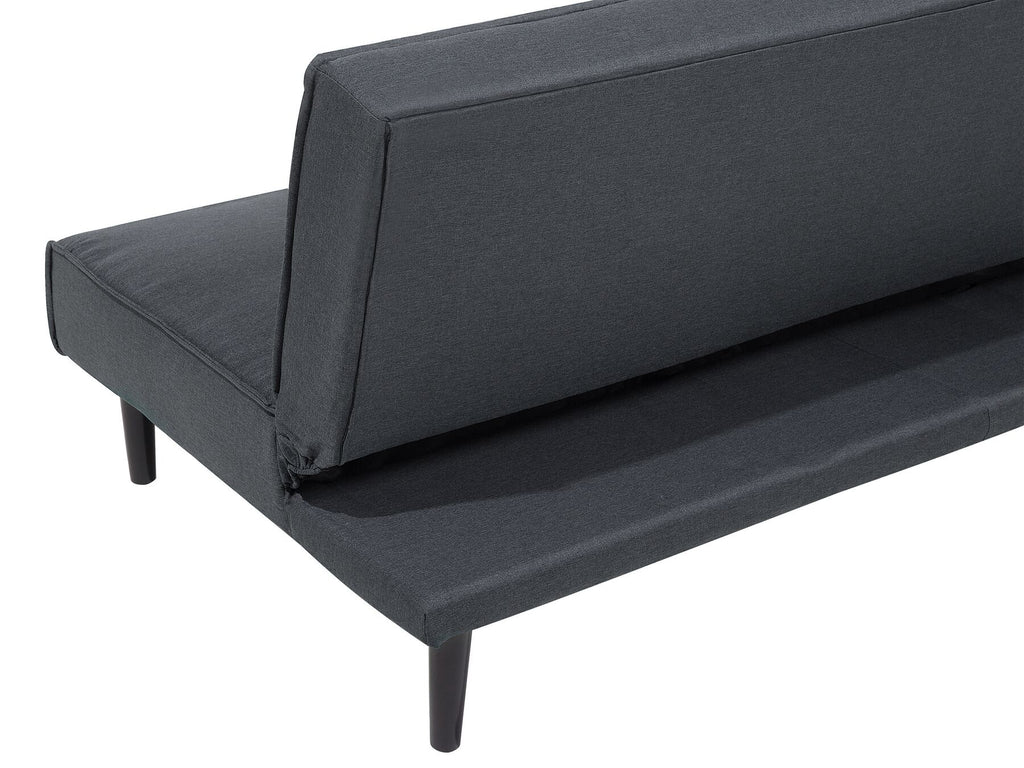 Sofa Bed VISBY Fabric Dark Grey 3 Seater