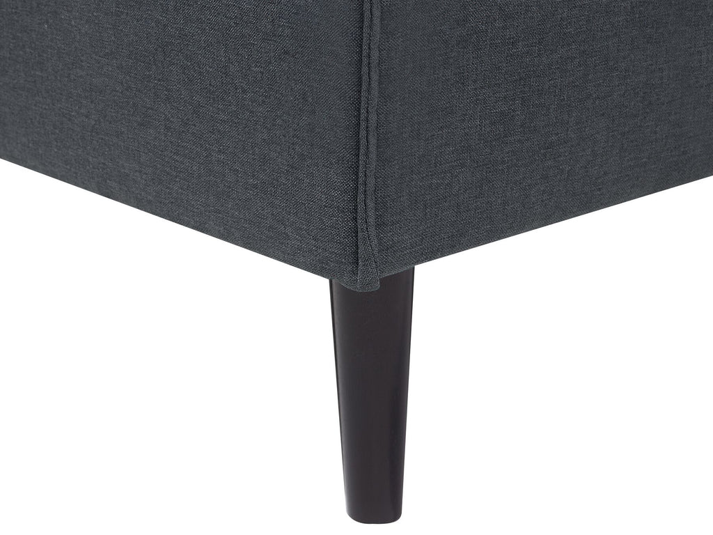 Sofa Bed VISBY Fabric Dark Grey 3 Seater