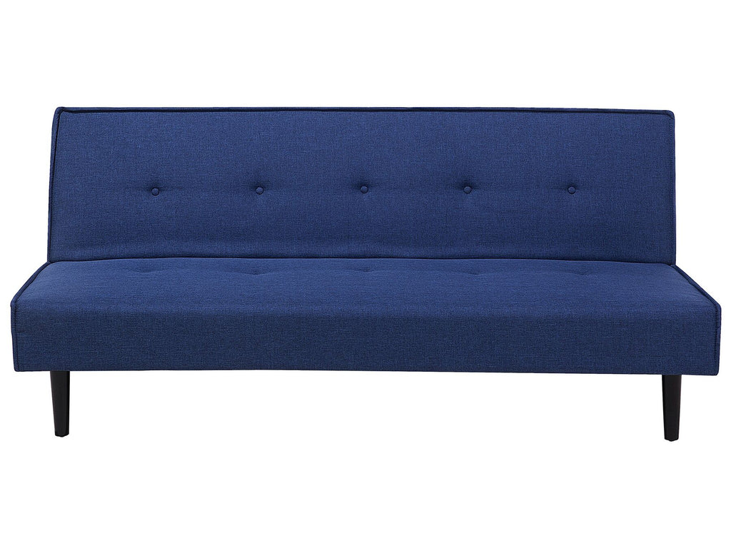 Sofa Bed VISBY Fabric Navy Blue 3 Seater