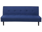 Sofa Bed VISBY Fabric Navy Blue 3 Seater