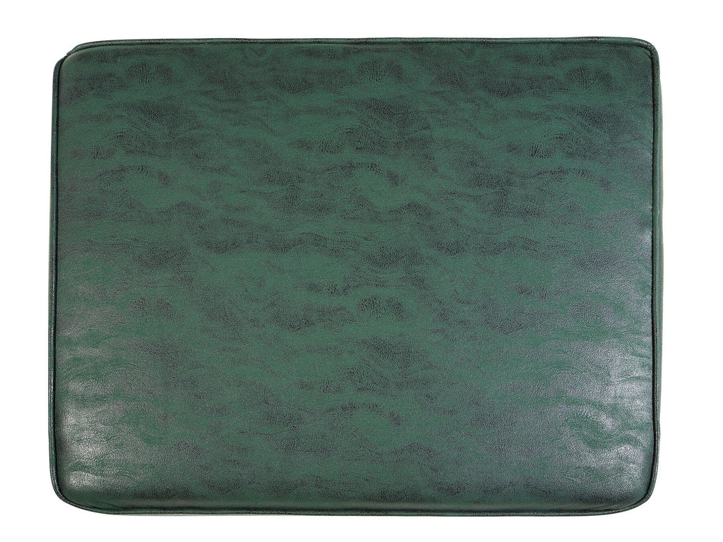 3 Seater Sofa Faux Leather Green CHESTERFIELD