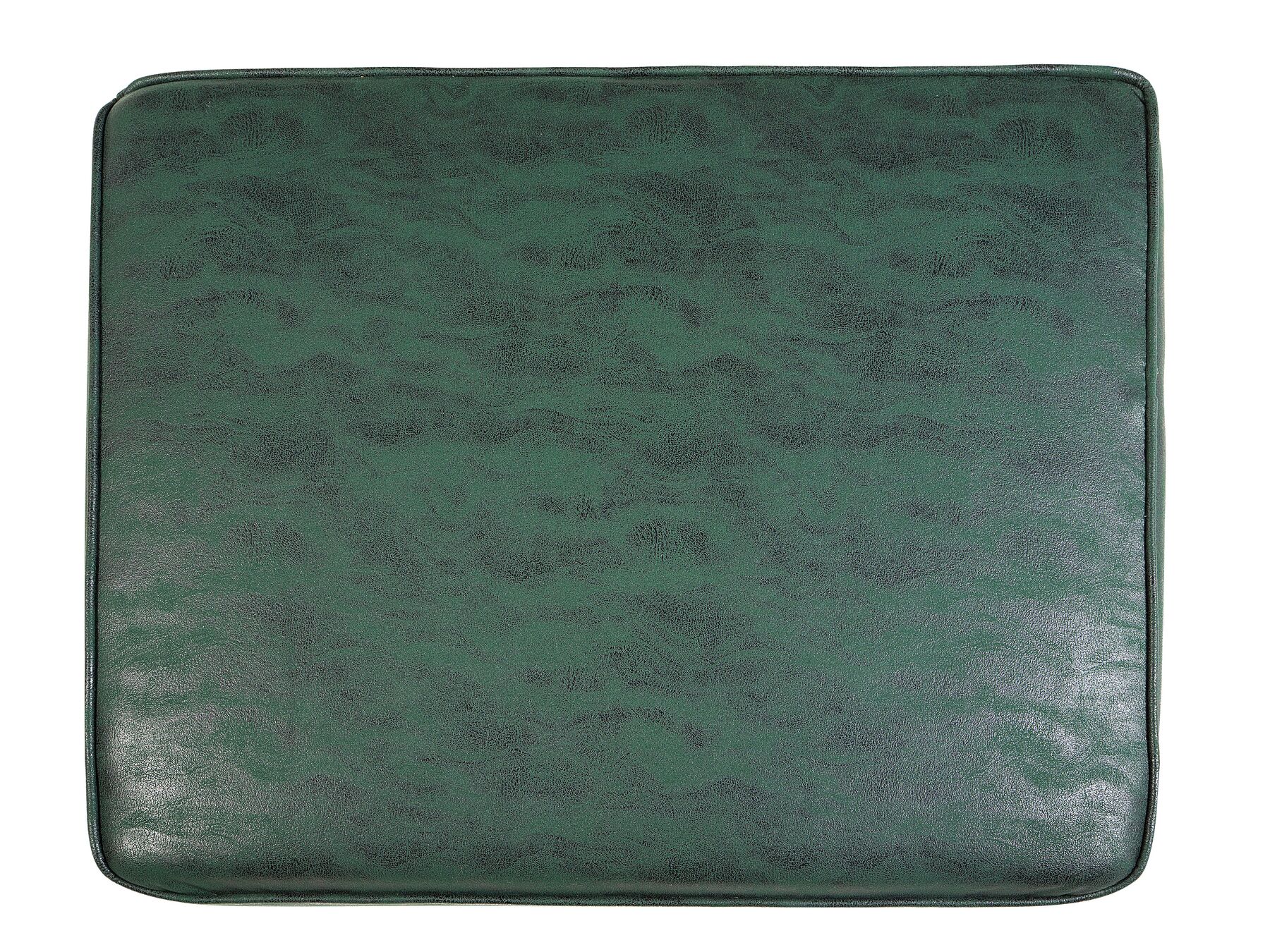 3 Seater Sofa Faux Leather Green CHESTERFIELD