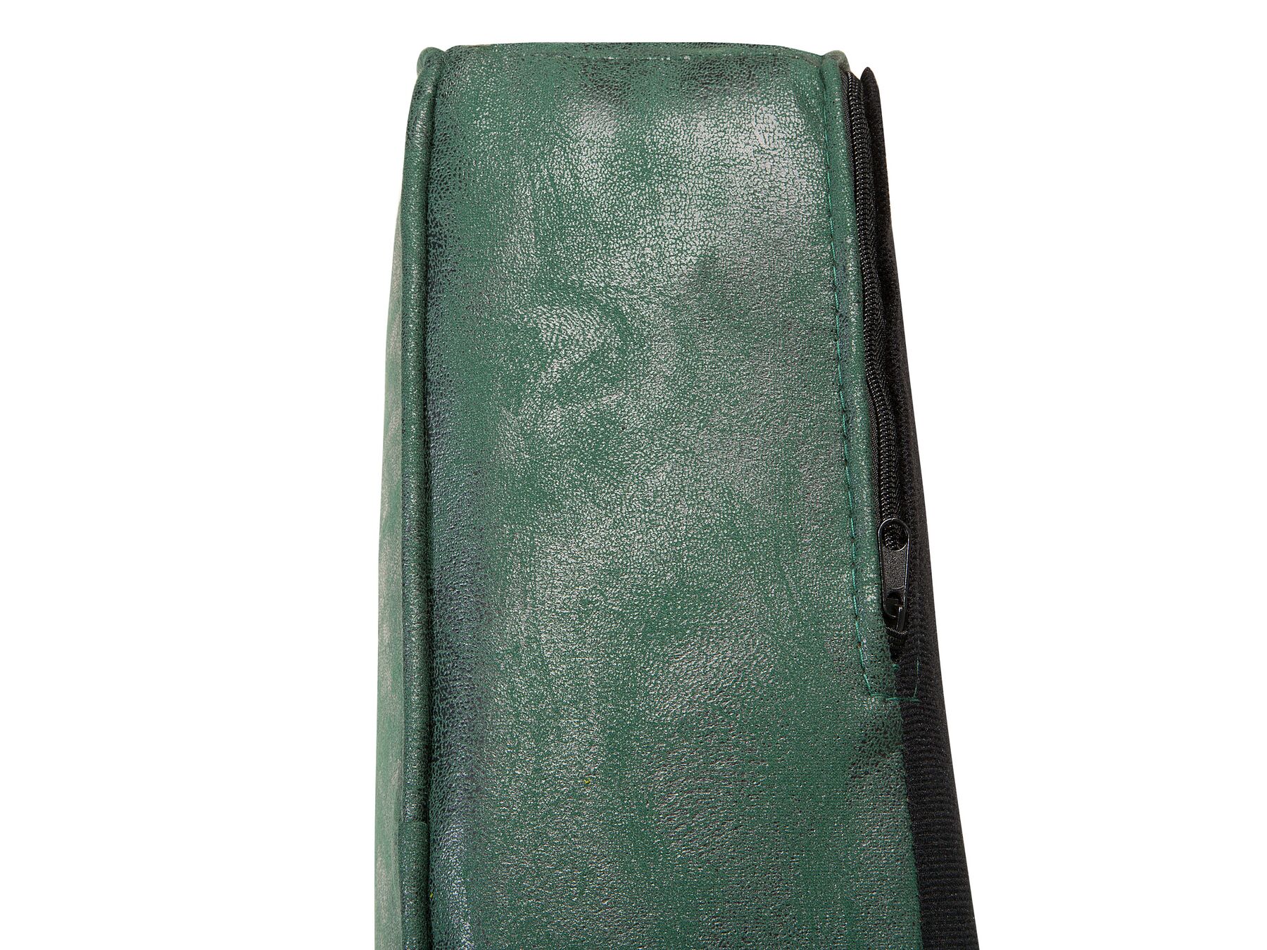 3 Seater Sofa Faux Leather Green CHESTERFIELD
