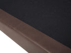 3 Seater Sofa Faux Leather Brown LOKKA