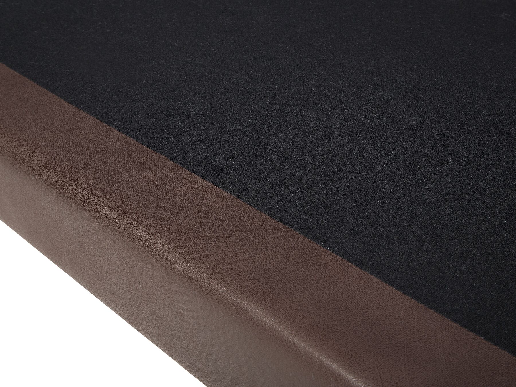 3 Seater Sofa Faux Leather Brown LOKKA