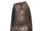 3 Seater Sofa Faux Leather Brown LOKKA
